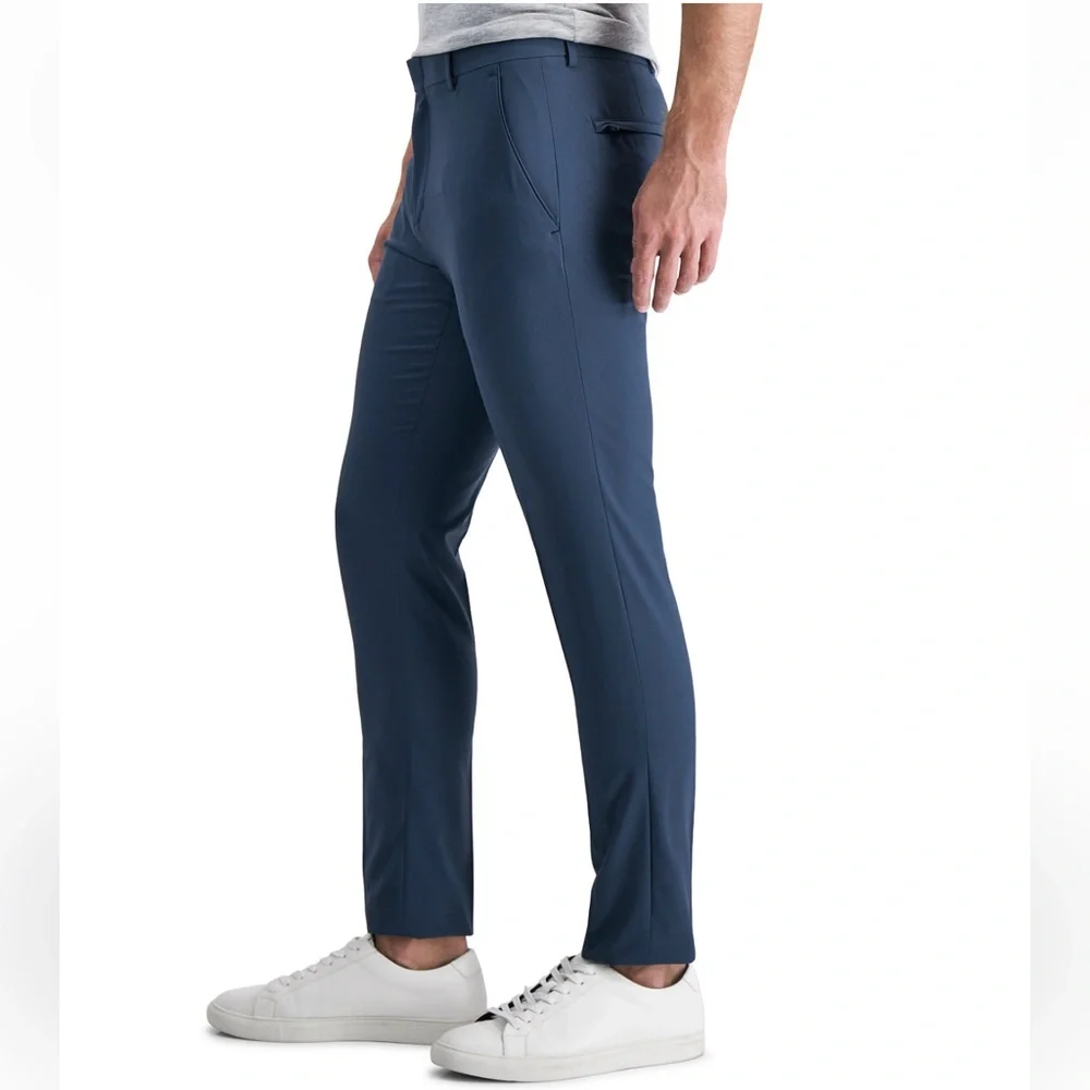 Extra Slim-Fit Solid Water Repellent Men's Dress Pants / Size 33/32 - Picture 2 of 9